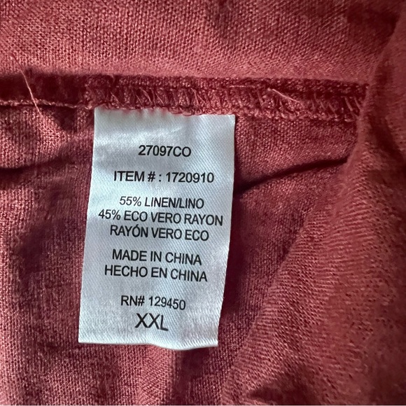 Echothreads Sleeveless Button-up Top - Picture 6 of 9